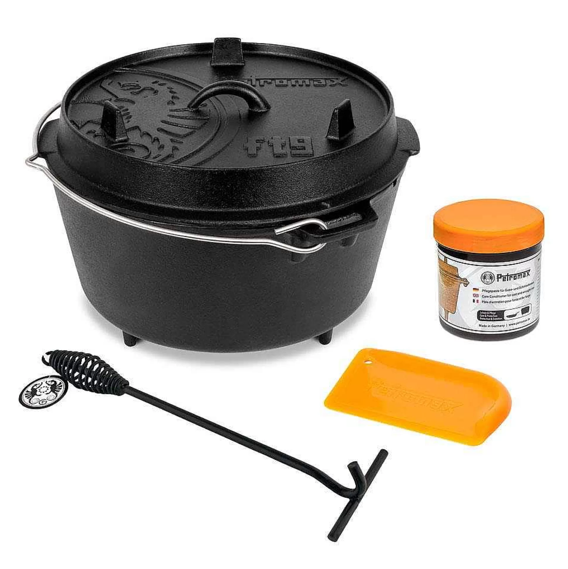 Best Sale Feuertopf Ft9 Starter-Set Dutch Oven Set 9 Liter Dutch Oven/Feuertopfe