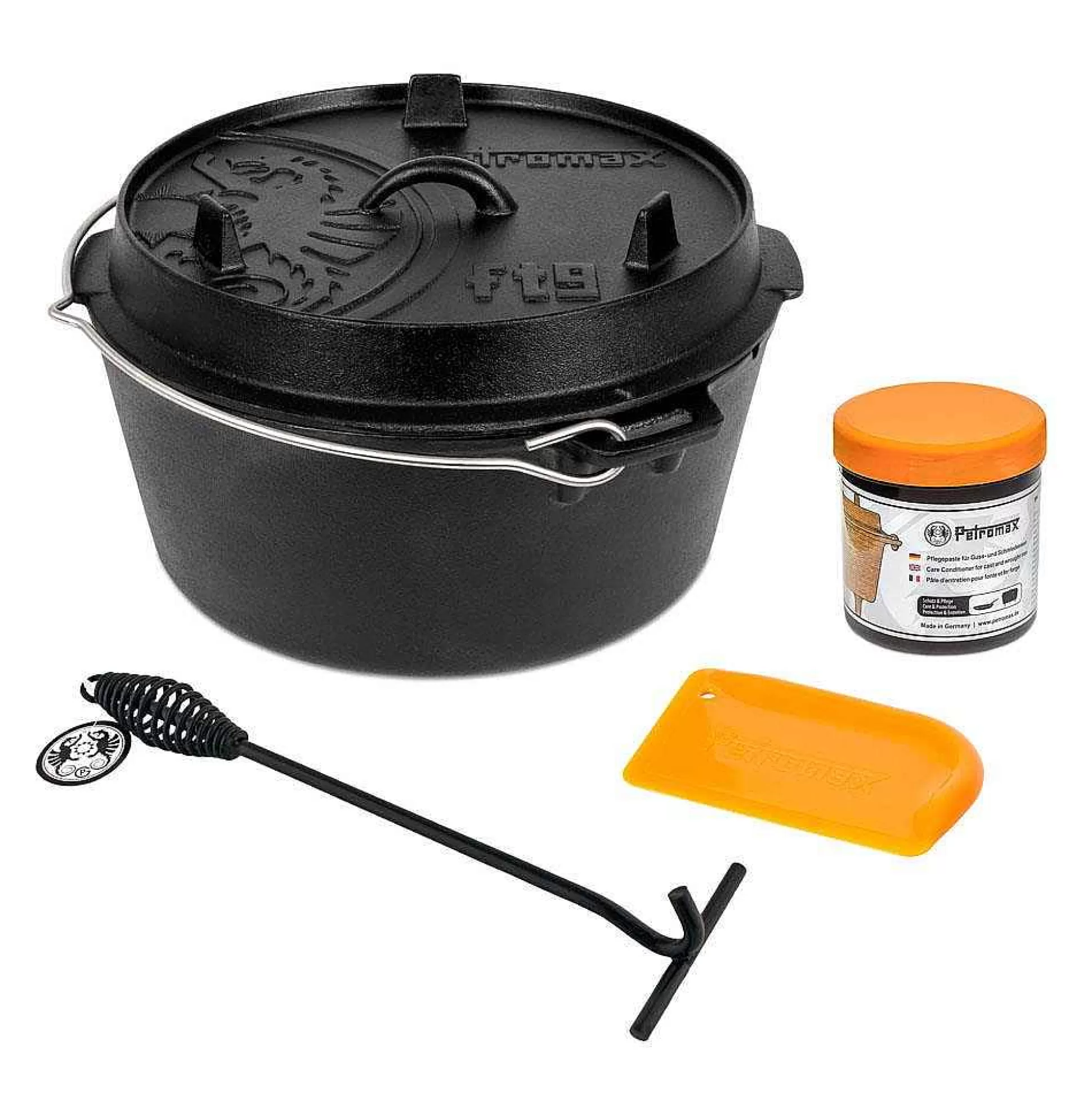 Clearance Feuertopf Ft9-T Starter-Set Dutch Oven Set 9 Liter Dutch Oven/Feuertopfe